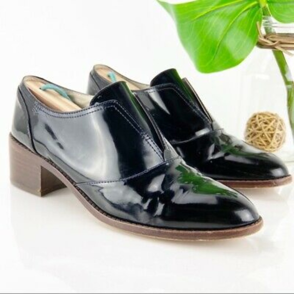 Louise Et Cie Freyer Laceless Oxford Black Shoes